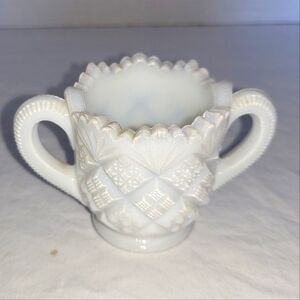 Westmoreland Thumbelina Milk Glass Sugar Bowl Child Size